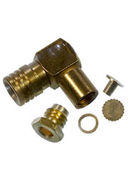 1-1478008-0, вилка угловая SMB 50Ом 4ГГц позолота