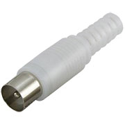 SQ1809-0008, разъем антенный ТВ без пайки белый