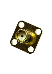 L-KLS1-SMA024, разъем SMA гнездо на блок под пайку 4 винта 50Ом