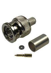 5-134959-1, разъем BNC штекер 75Ом на кабель RG58 обжим