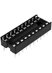 SCS-20 (DS1009-20), DIP панель узкая шаг 2.54мм 20 контактов