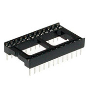 SCL-24, панелька для микросхем DIP 24 контакта широкая (125-624)