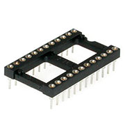 TRL-24, панелька для микросхем DIP 24 контакта широкая (126-624RG)