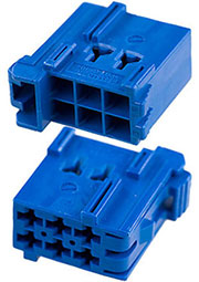 1-965640-1, Timer Connectors 6 контактов шаг 5мм синий