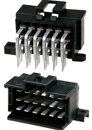 9-966140-1, Вилка угловая на плату Timer 18 контактов