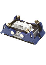 EBM10PM44, Розетка низкая, 4-фиксатора, для панели 10 полюсов, 16А