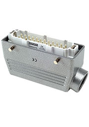 EBM24FU10, Вилка, боковой ввод, 24 полюса, 16А