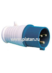 SQ0601-0001, Вилка на кабель 16А 220В 2P+PE