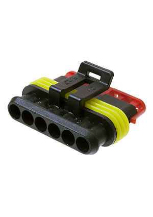 282090-1, SUPERSEAL1.51, .розетка 6 контактов (Metri-Pack)