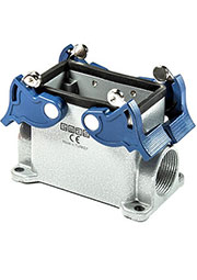 EBM10GD24, Корпус, 4-фиксатора пустой, 2- боковых ввода, 10 полюсов