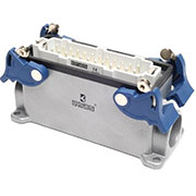 EBM24FD14, Вилка, 4-фиксатора, боковой ввод, 24 полюса, 16А