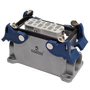 EBM606PD24, Розетка, 4-фиксатора, 2-боковых ввода, 6 полюсов, 35А