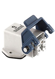 EBP05PE41, Розетка пластмассовая угловая 5 полюсов, 10А