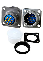 FQ18-7ZJ-10S, вилка на корпус герметичн. IP67 7 контактов 10А 500В