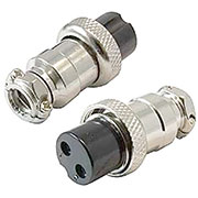 GX16M-2A, разъем розетка на кабель М16 2 контакта