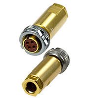 PY04-4T, розетка на кабель с кожухом IP68 4 контакта (аналог РС4ТВ)