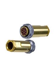 PY04-7T, розетка на кабель с кожухом IP68 7 контактов (аналог РС7ТВ)