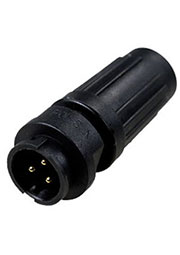 PY07-3Z, вилка на кабель пластик. IP67 3 контакта 4А 250В