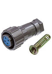 FQ18-4TK-6, розетка на кабель герметичн. IP67 4 контакта 10А 500В
