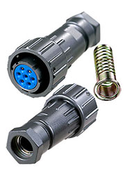 FQ18-7TK-10, розетка на кабель герметичн. IP67 10А 500В