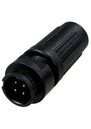 PY07-4Z, вилка на кабель пластик. IP67 4 контакта 4А 250В