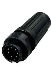PY07-7Z, вилка на кабель пластик. IP67 7 контактов 4А 250В