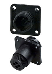 182917-1, CPC11-4, Корпус розетки фланц