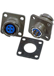 FQ14-4ZK, блочная розетка, 4 гнездовых контакта