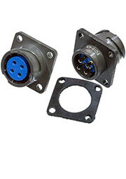 FQ18-4ZK, блочная розетка, 4 гнездовых контакта