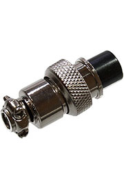 GX12M-2A, розетка на кабель М12 2 контакта