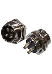 GX16-4B, разъем вилка блочная М16 4 контакта