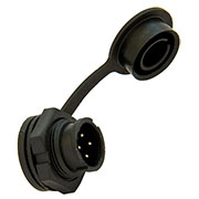 PY07-4ZY, вилка на плату 4 контакта 7А 125В IP67