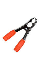 3-472 красный, зажим крокодил 135ММ 300А красный