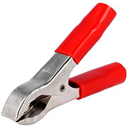 27.722.1, Зажим крокодил 30А красный