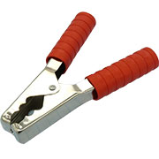 AG-T230-P, красный, Зажим "Крокодил" с изолятором, 200-300А, 150мм