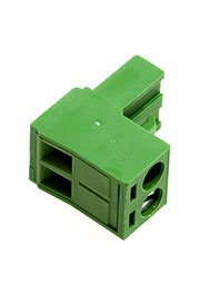 5ESDV-02P, Клеммник угловой, шаг 5.00мм, 2 контакта (15A 300V)