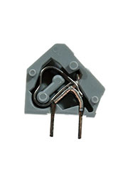 236-401, модульная клемма на плату 5мм на пр.2.5мм2 серая