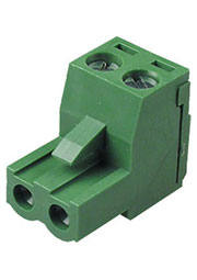 MC100-508-02P, клеммник винтовой 2 контакта 5,08 мм угловой