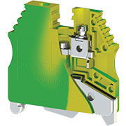 AVK2,5-4TK (земля), 334450 Клеммник на DIN-рейку 2,5 - 4 мм.кв.