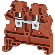 AVK4 RD (красный), 304214RP Клеммник на DIN-рейку 4мм.кв.