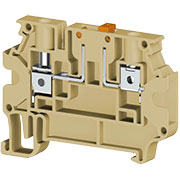 AVK4A (серый), 304380 Клеммник 2-х выводной с размыкателем, 4 мм.кв.