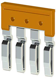 UK2,5/4 RD, 476224 Перемычка для AVK2,5RD/ YBK2,5*/ YBK3*/ AVK2,5CC/ MVK2,5/ MYK2,5, (4полюса)