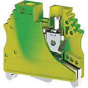 AVK10TK (земля), 334470 Клеммник на DIN-рейку 10 мм.кв.