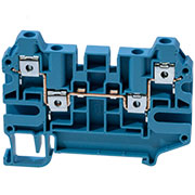 AVK4CC (синий), 325201 Клеммник 4-х выводной, 4 мм.кв.