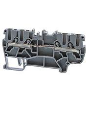 PYK2,5С (серый), 307389 Клеммник пруж. быстрозажимной (Push in), 4-х выводной, 2,5мм.кв.