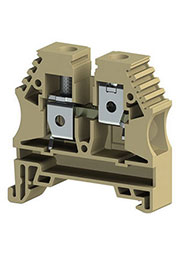 AVK10 (бежевый), 304159RP Клеммник на DIN-рейку 10мм.кв.