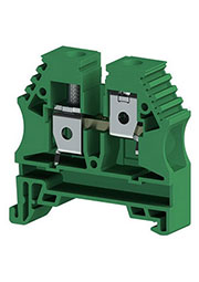 AVK10 (зеленый), 304152RP Клеммник на DIN-рейку 10мм.кв.