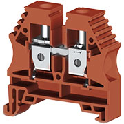 AVK10 (коричневый), 304158RP Клеммник на DIN-рейку 10мм.кв.