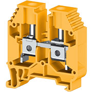 AVK16 (Желтый), 304163 Клеммник на DIN-рейку 16мм.кв.