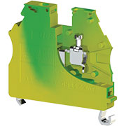 AVK2,5TRD (земля), 334170 Клеммник на DIN-рейку 2,5 мм.кв.